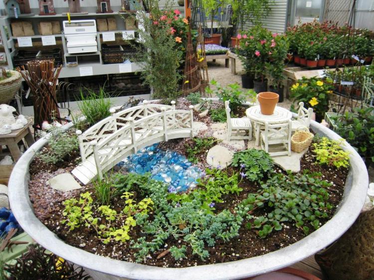 Décoration jardin miniature