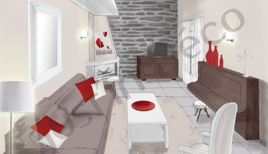 Decoration interieur gris bois noir