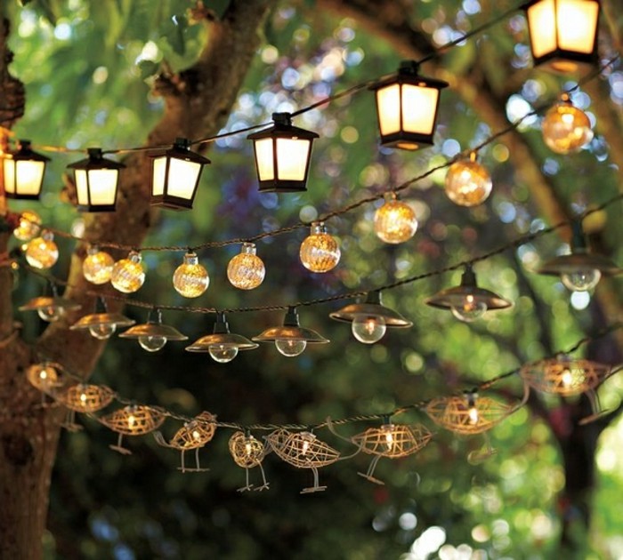 Decoration lumineuse jardin