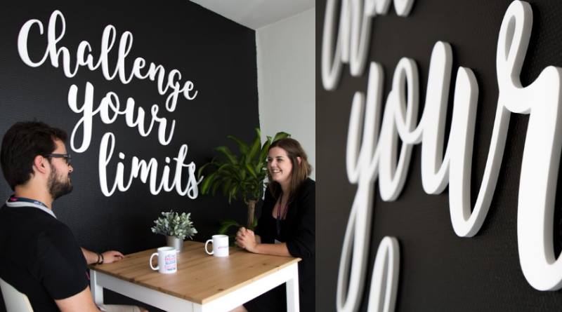 Décoration murale lettrage
