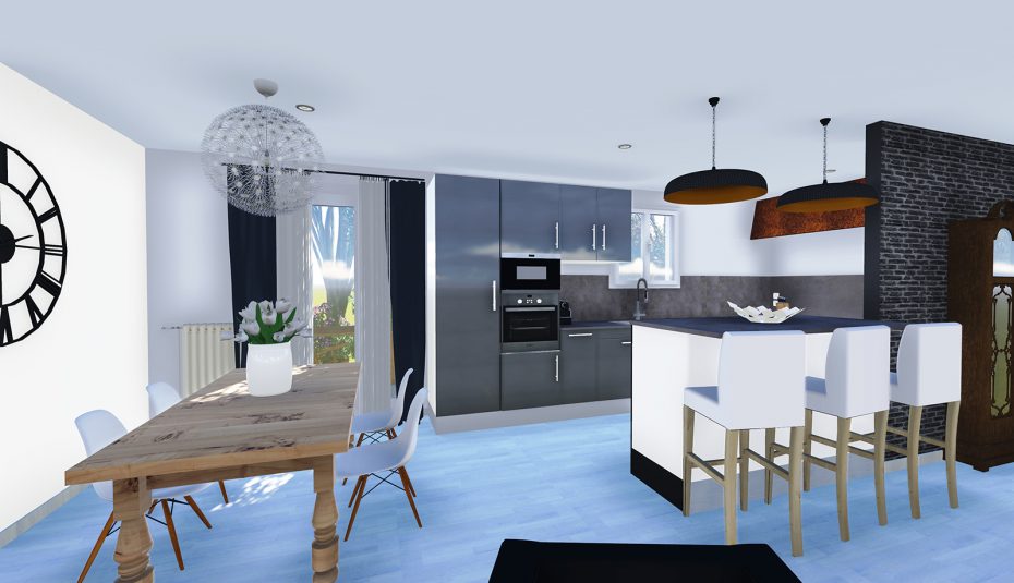 Decoration salon 22m2