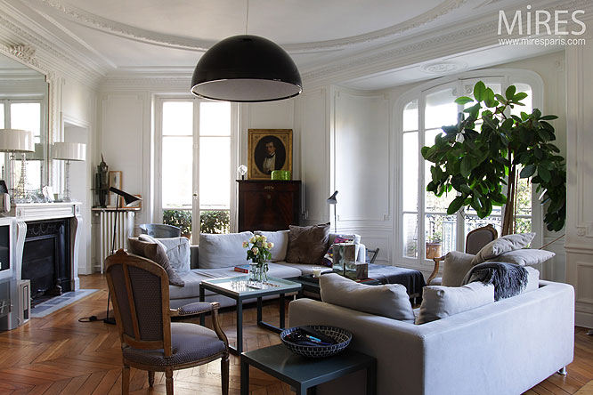 Décoration salon haussmannien