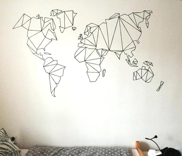 Décoration murale masking tape