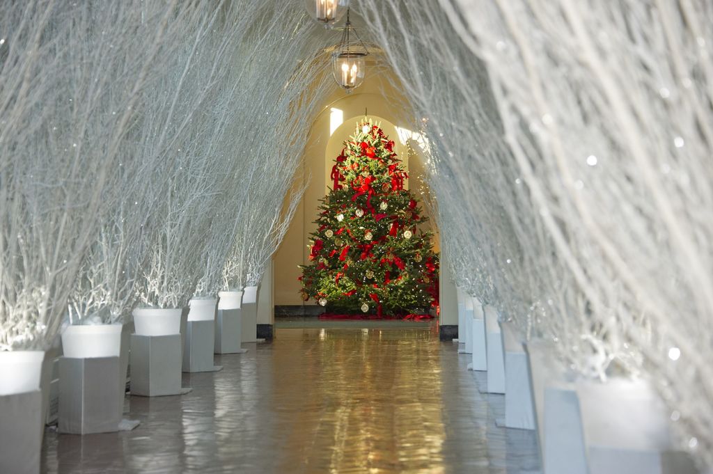 Décoration noel maison blanche
