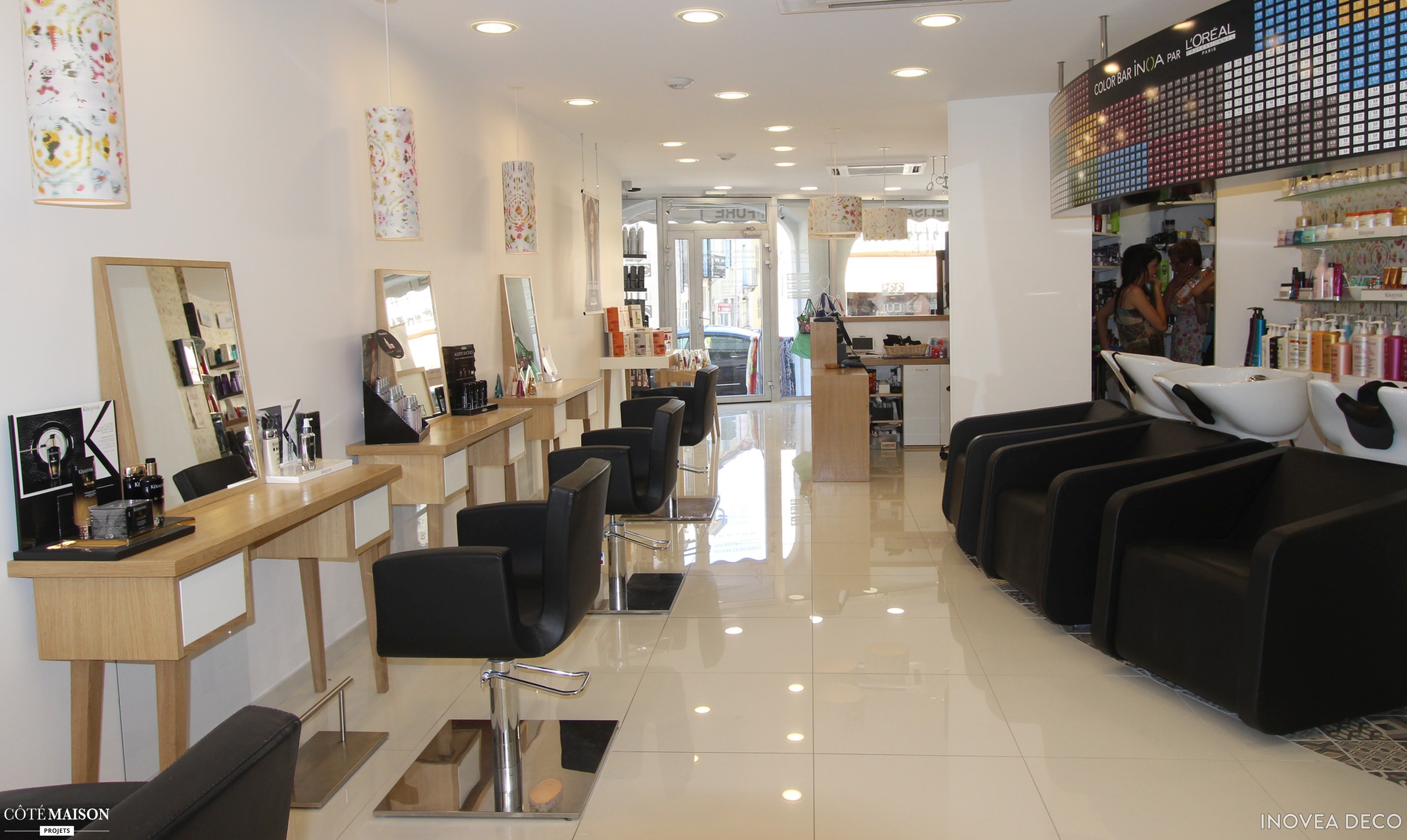 Decoration salon de coiffeur