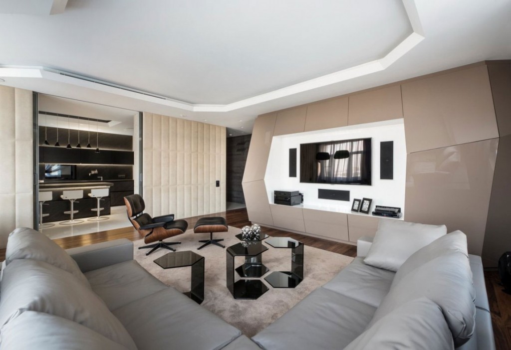 Exemple de decoration salon moderne
