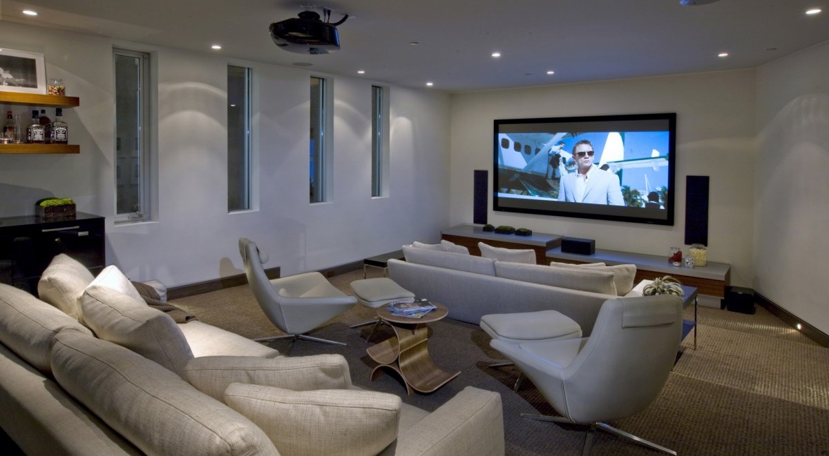 Décoration salon home cinema