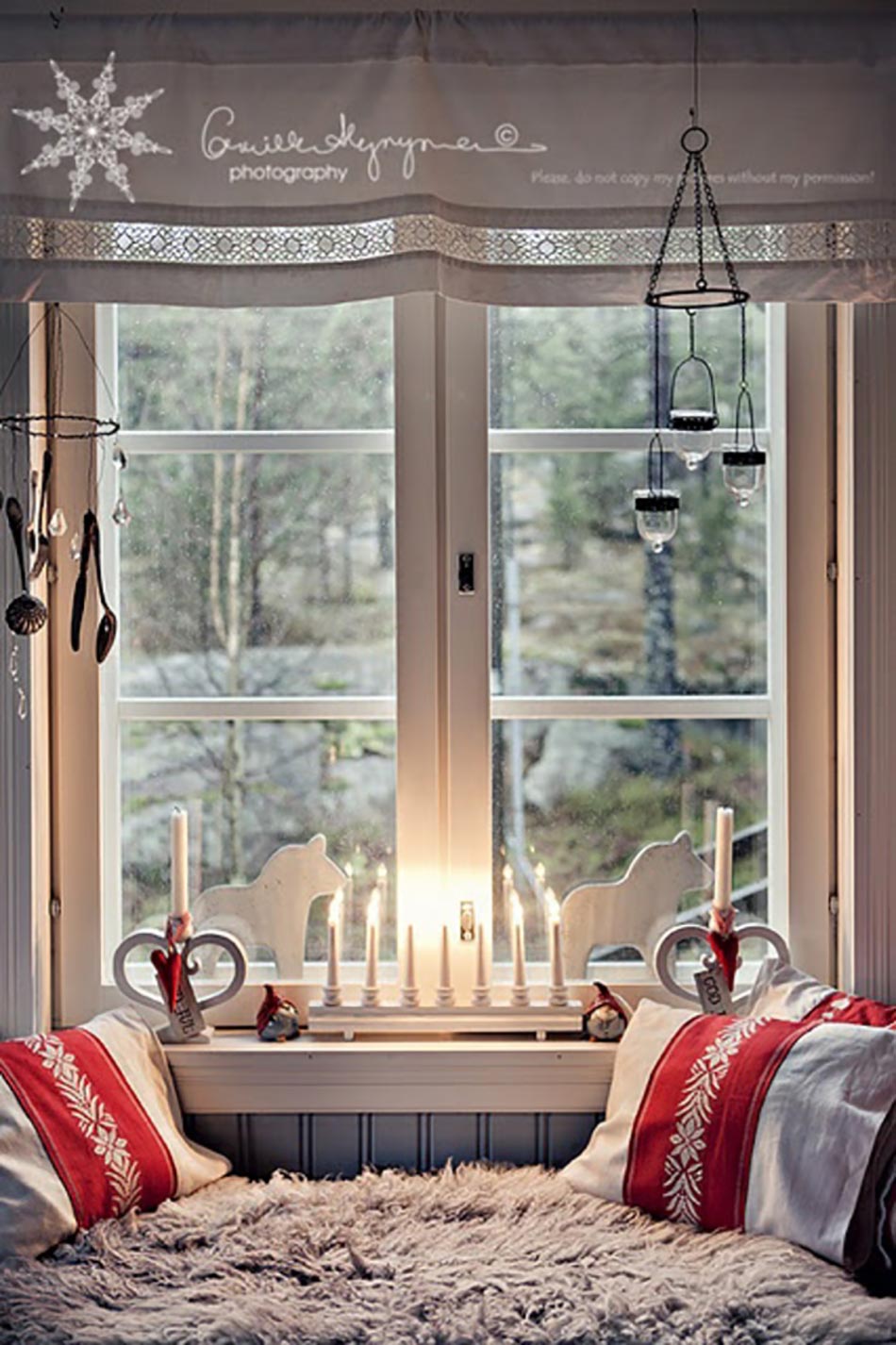 Decoration de noel pour fenetre interieur