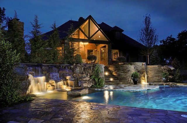 Decoration jardin nuit