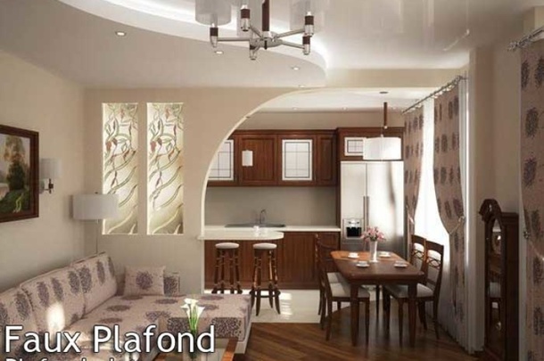 Decoration plafond de salon
