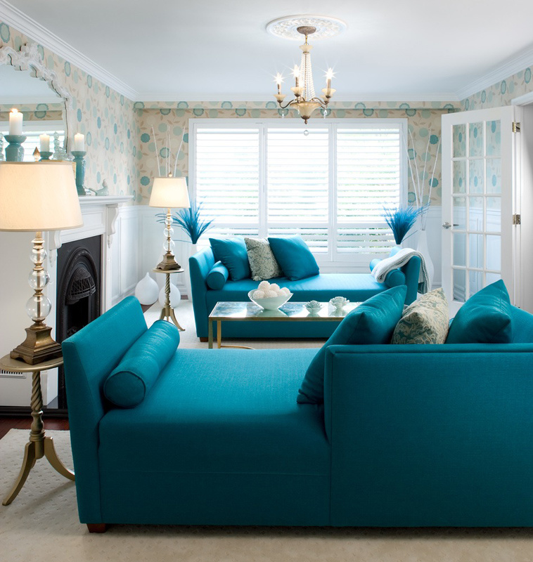 Décoration maison bleu turquoise
