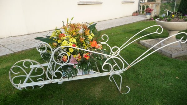 Décoration de jardin en fer forgé