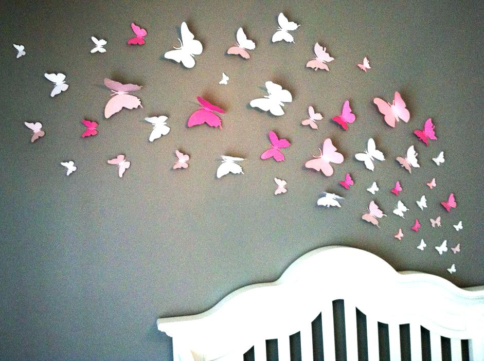 Papillon 3d décoration murale