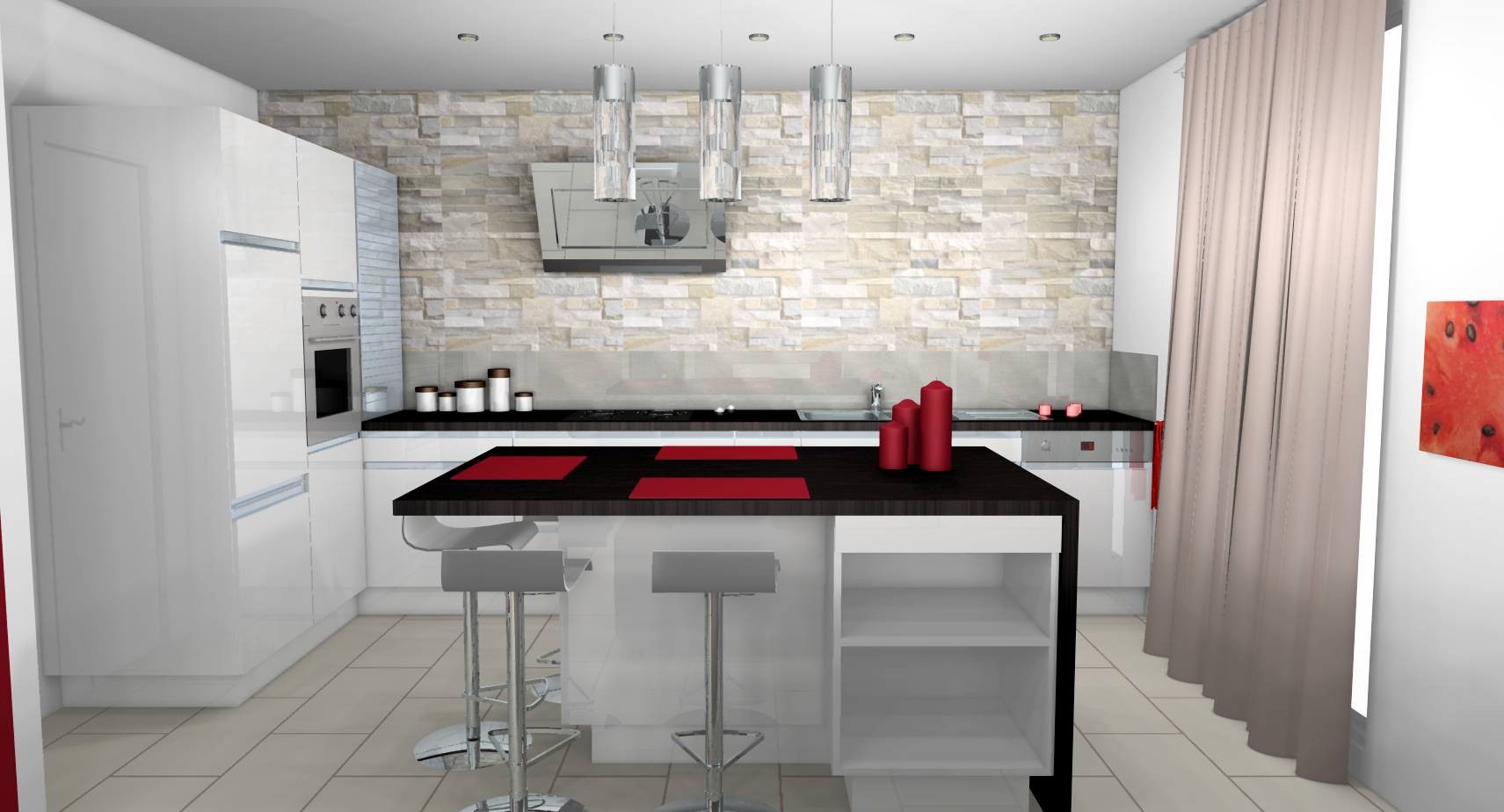Décoration murale cuisine moderne