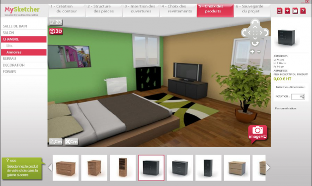 Logiciel de décoration interieur