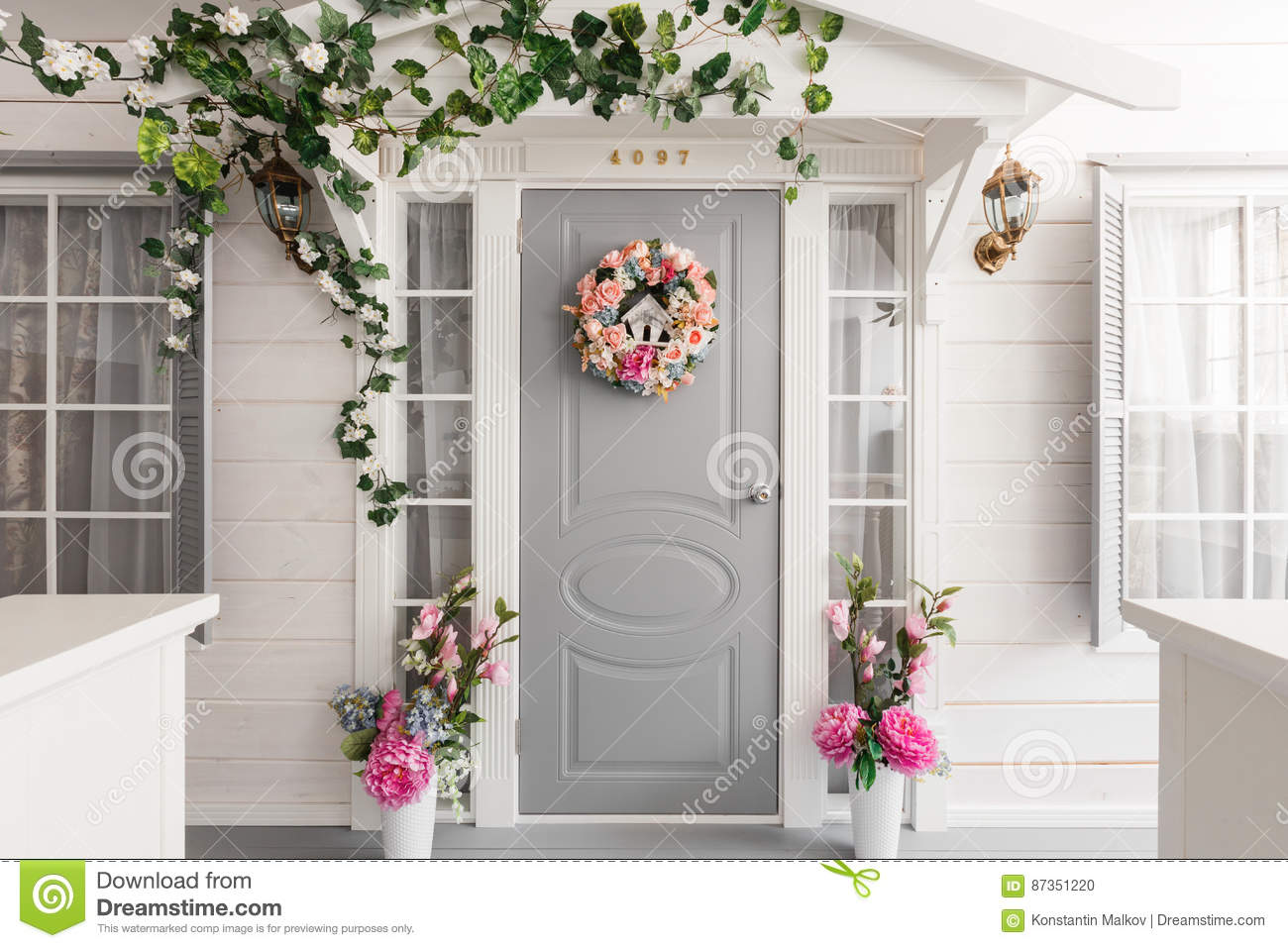 Decoration porte maison