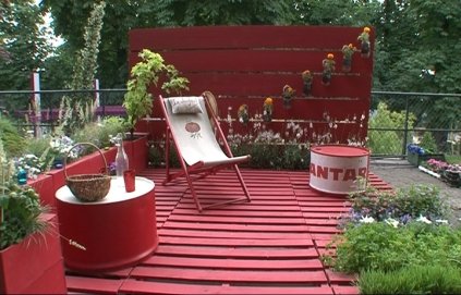 Décoration de jardin avec récupération