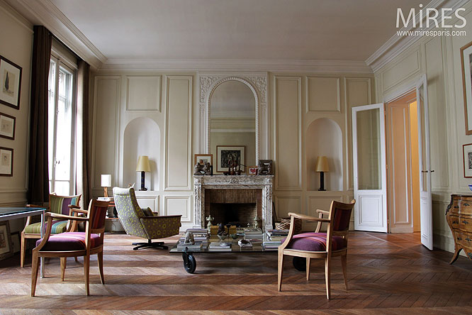 Decoration salon style haussmannien