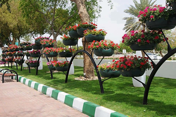 Pneu decoration jardin