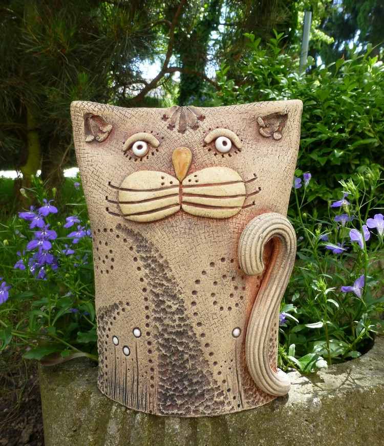 Décoration de jardin chat
