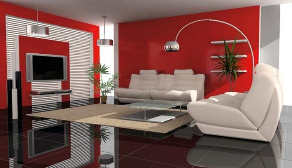 Modele de decoration salon en peinture
