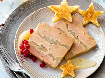 Foie gras maison decoration assiette