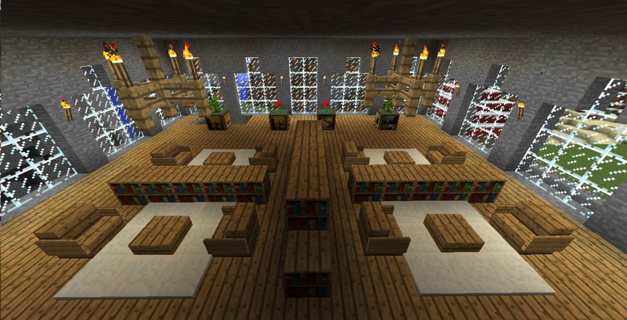 Decoration interieur chateau minecraft