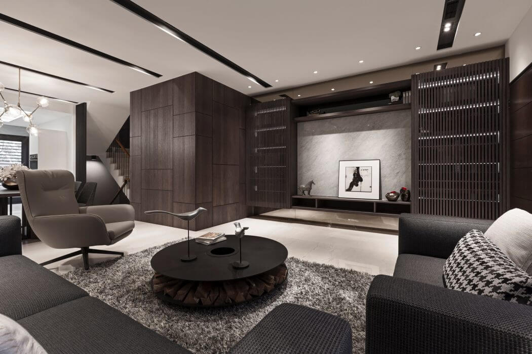Decoration salon contemporain