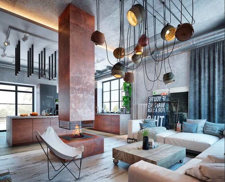Décoration or salon