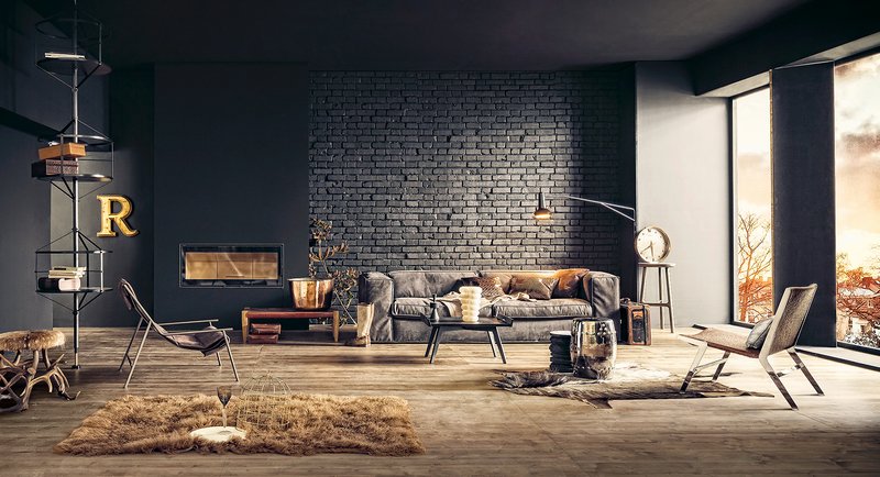 Decoration salon industrie