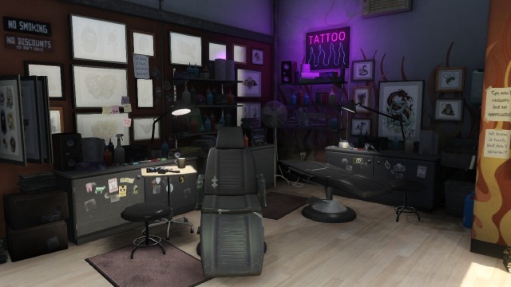 Decoration salon tatouage