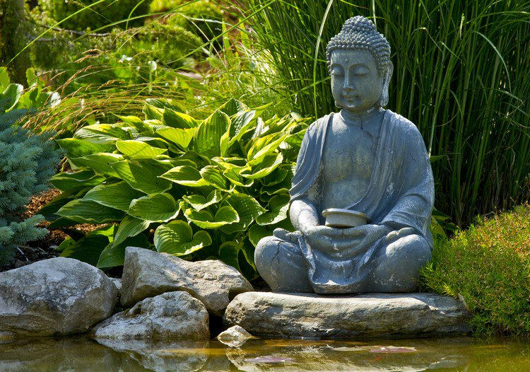 Décoration de jardin zen boudha