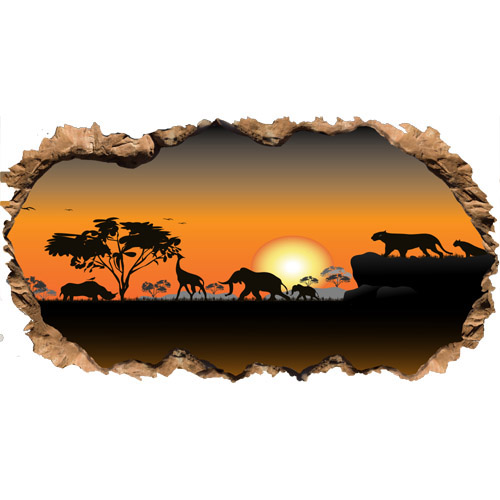 Décoration murale savane