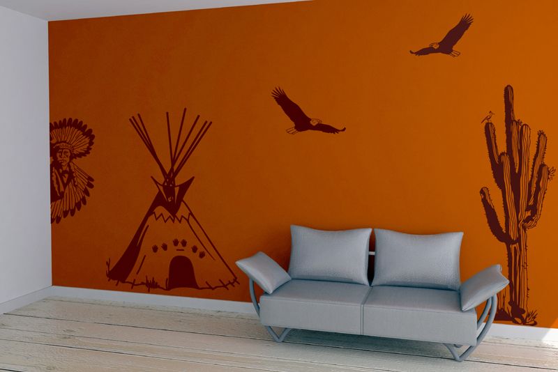 Decoration murale cactus