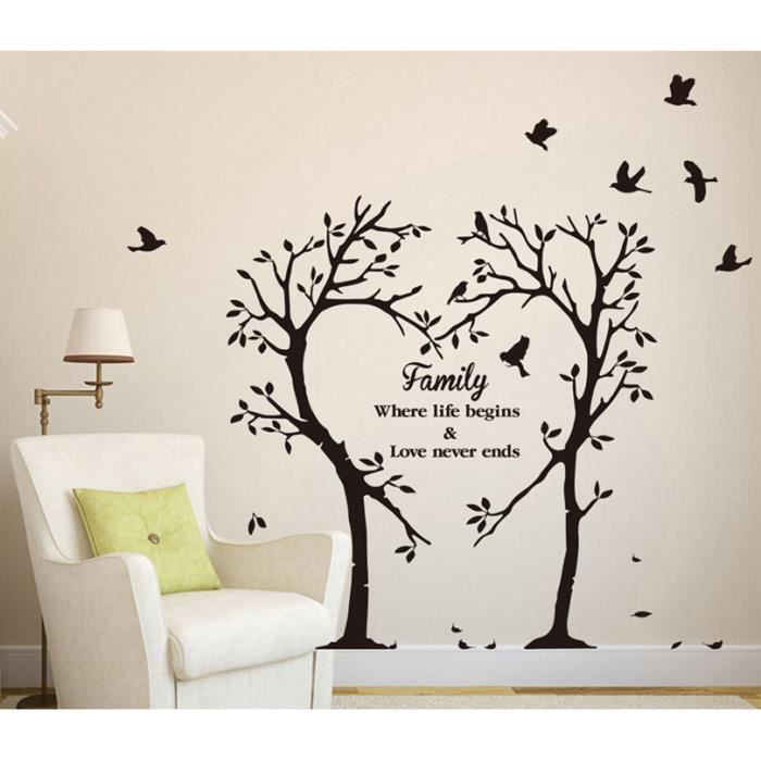 Décoration murale salon arbre