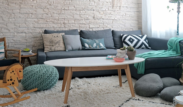 Decoration salon type scandinave