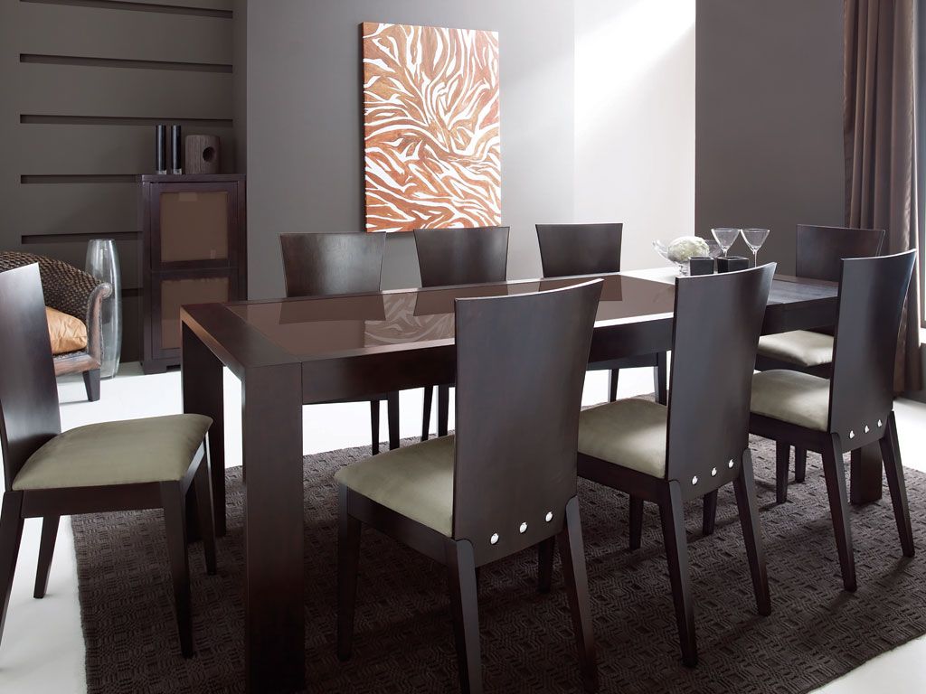 Decoration salon avec meuble wenge