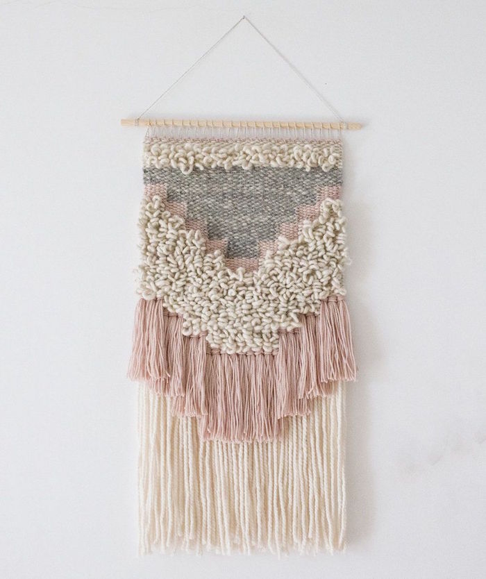 Diy decoration murale laine
