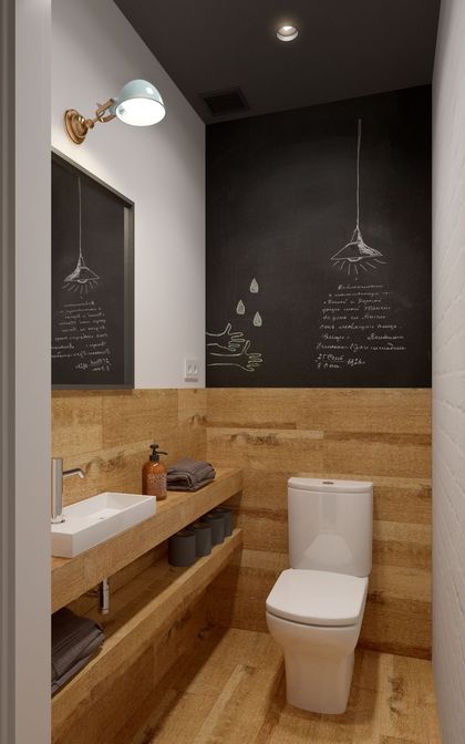 Décoration murale toilette