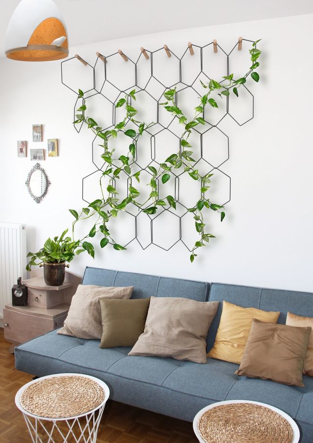 Decoration murale plante verte