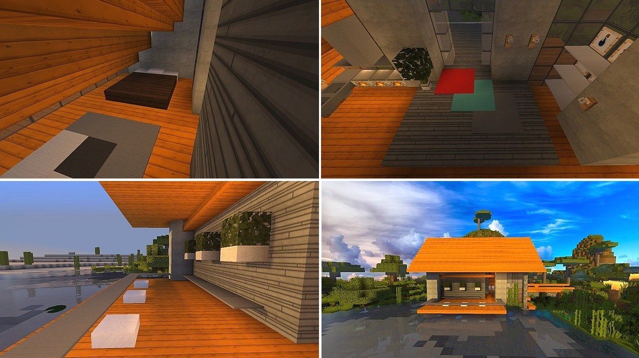 Decoration exterieur maison minecraft