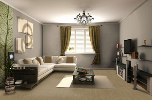 Decoration salon lin