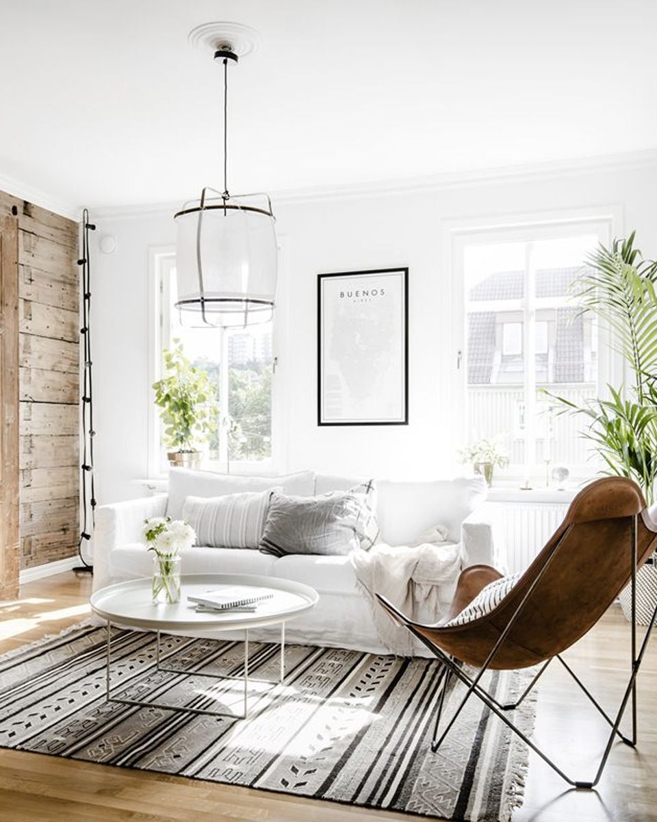 Decoration salon avec fauteuil butterfly