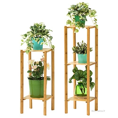 Etagere en bois support de decoration pour fleur et plante de jardin