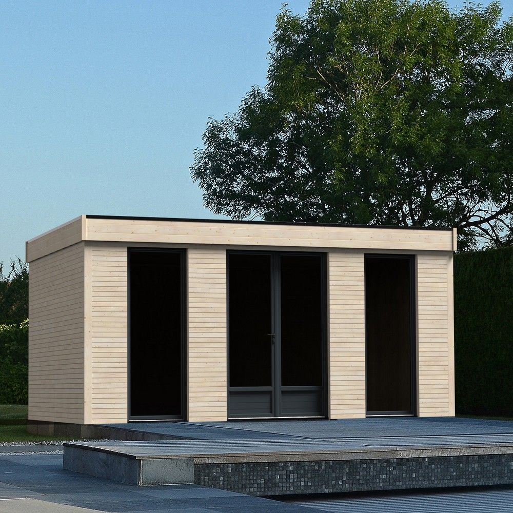 Decoration abri de jardin en bois