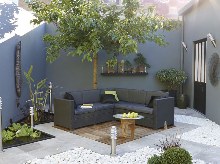 Terrasse bois décoration jardin