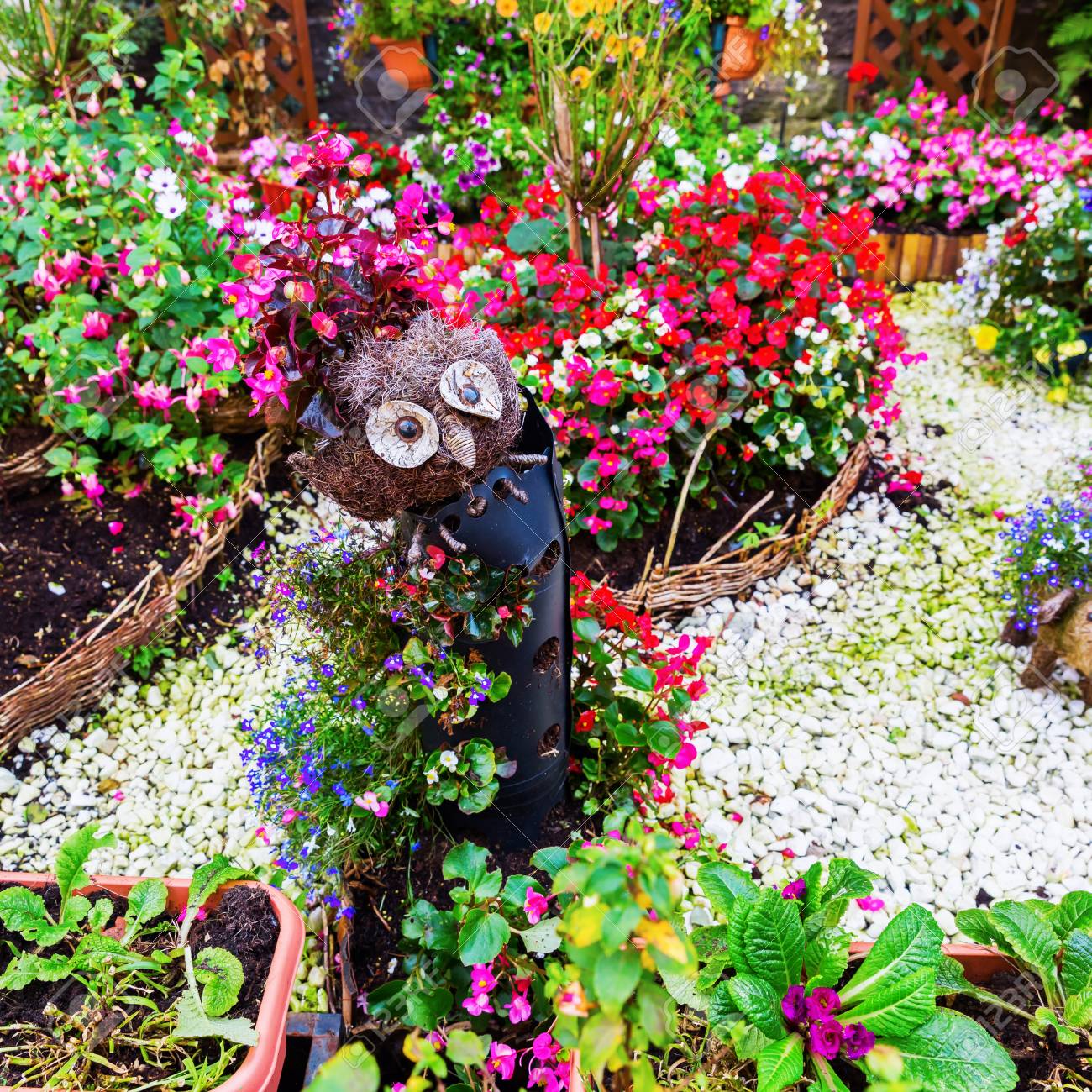 Decoration jardin hibou