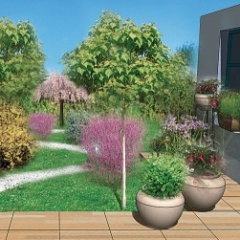 Decoration jardin tissu