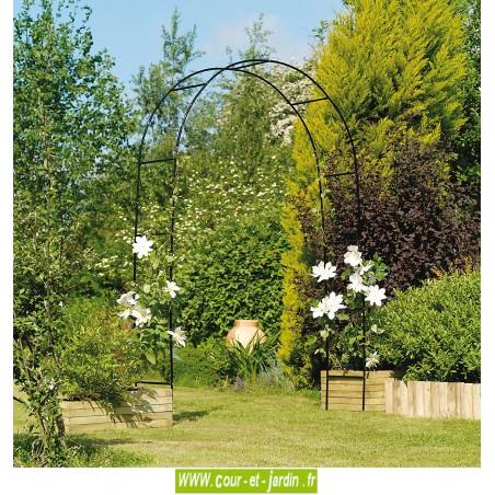 Decoration jardin arcades en bois