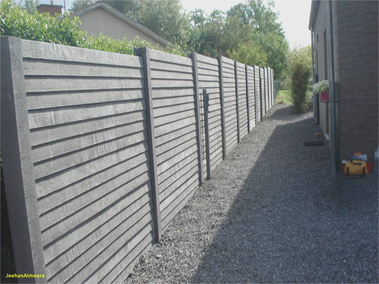 Decoration beton jardin